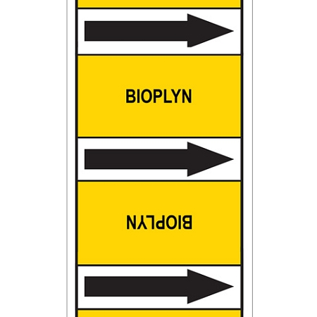 Značení potrubí, bioplyn